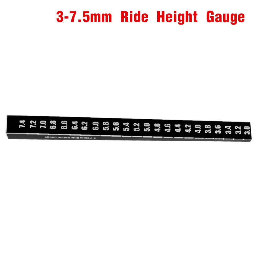 9IMOD RC Höhenlineal oder Chassis Droop Gauge Stützblöcke, Zubehör, Metall, Schwarz - Bild 2