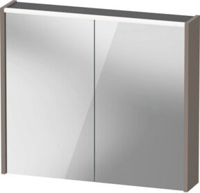 Duravit D-Code LED-Badspiegel mit 2 Türen, IP44, Breite: 80 cm, Höhe: 70 cm, Tiefe: 14,8 cm - Bild 1