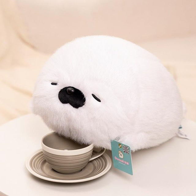 Yiran toy Seeotter-Headset, Robben-Plüschtier, Weiß - Bild 1