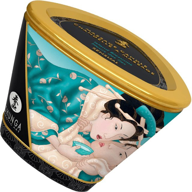 Shunga Massage Candle Island Blossoms Öl, 170 ml, Unisex - Bild 4