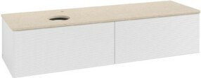 V&B Waschtischunterschrank Antao mit Frontstruktur, Weiß, B/T: 160 x 50 cm - Bild 1