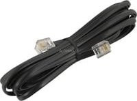Goobay RJ-11 Anschlusskabel 4-Pin in Schwarz, Länge: 3 m - Bild 1