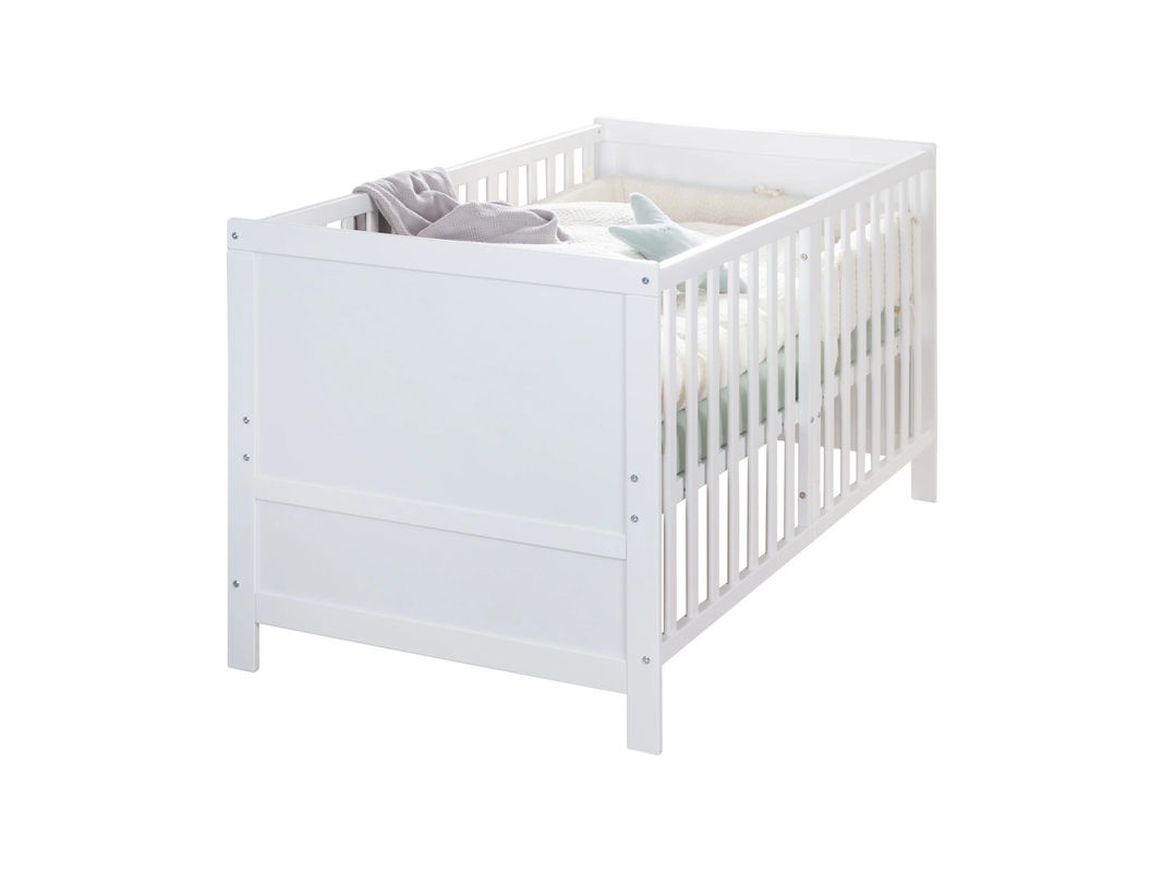 ROBA Kombi-Kinderbett Easy Sleep in Weiß mit Rausfallgitter, B/T/H: 70 x 140 x 78 cm - Bild 2