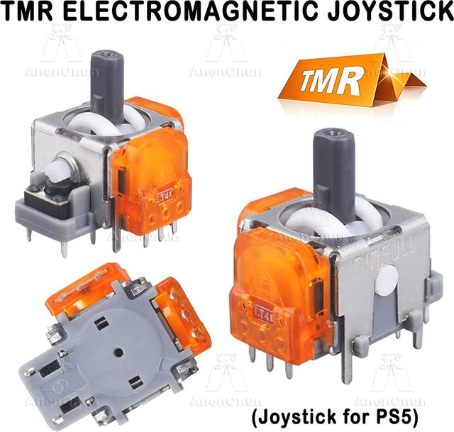 AnenOnun Elektromagnetischer Joystick für PS5, Hochpräziser 3D Analog Sensor Modul Ersatzteil gegen Stick Drift, Multicolour - Bild 1