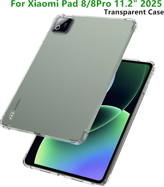 Xiaomi Pad 8 Schutzhülle aus transparentem Silikon mit Airbag-Schutz, 11,2 Zoll - Bild 1