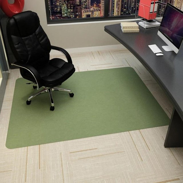 Rutschfeste Büro-Drehstuhlmatte von SZwatch in Grün, B/T: 120 x 90 cm - Bild 1