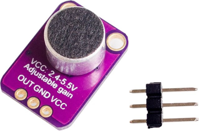 Si Tai&SH GY-MAX4466 Elektret-Mikrofon-Verstärkermodul mit einstellbarer Verstärkung in Lila - Bild 1