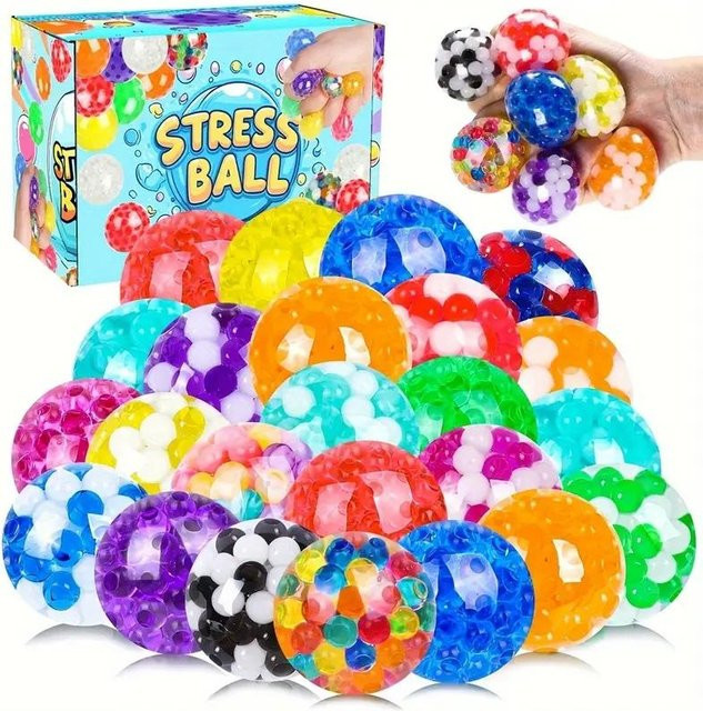 Topmix Quetsch-Slow-Rebound, Gummi-Sensorik-Quetschbälle, 102030 Stück - Bild 1
