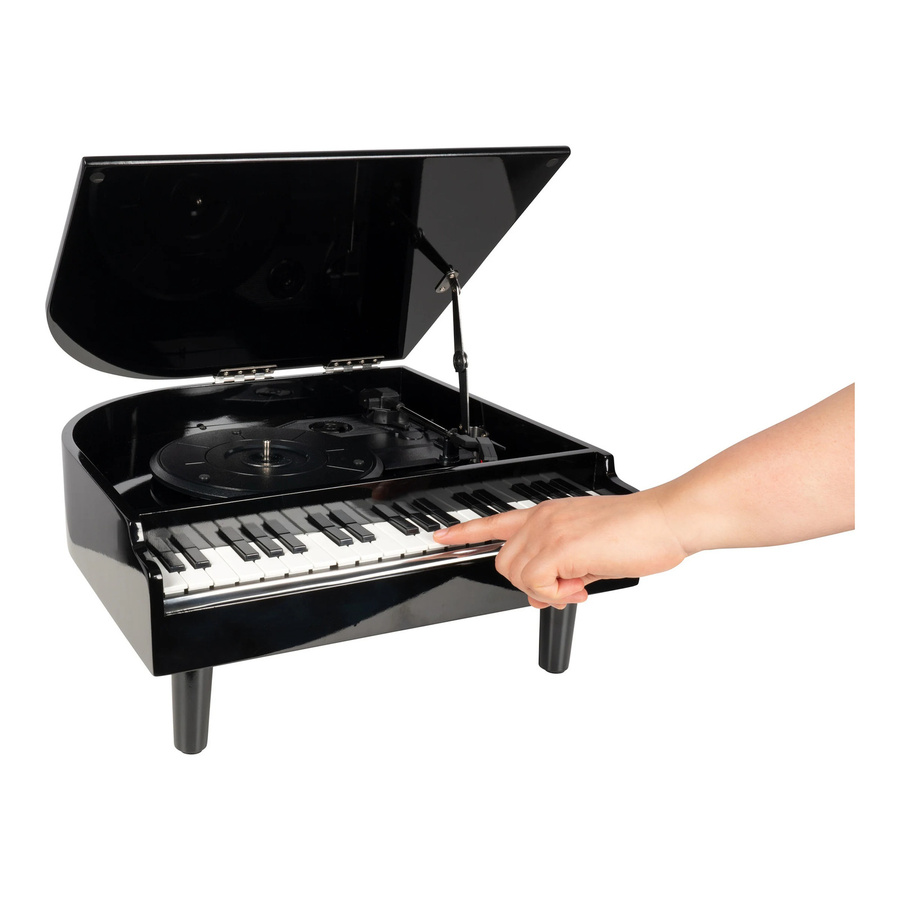 Plattenspieler Piano mit Bluetooth in Schwarz oder Weiß - Bild 1