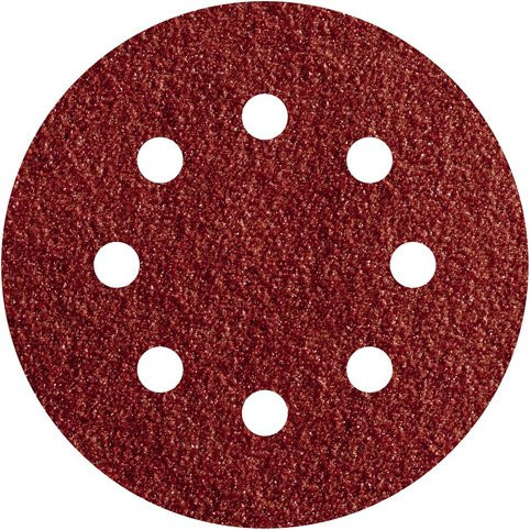 Wolfcraft Schleifscheiben Set, 5 Stück, Durchmesser: 125 mm, braun - Bild 1