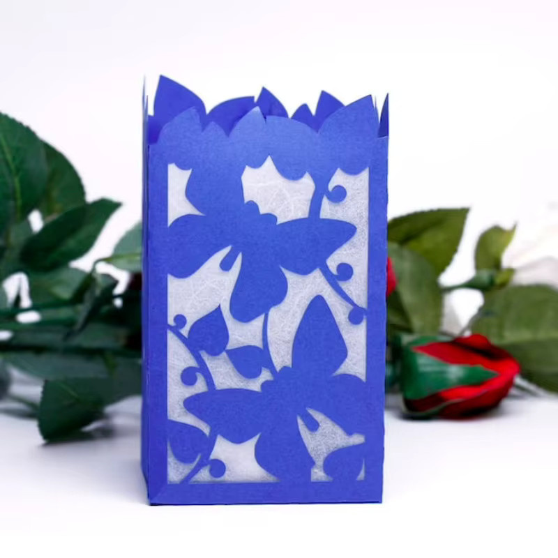 3D Schmetterlings Laterne Stanze aus Carbonstahl für DIY Scrapbooking und Bastelarbeiten in Blau - Bild 1