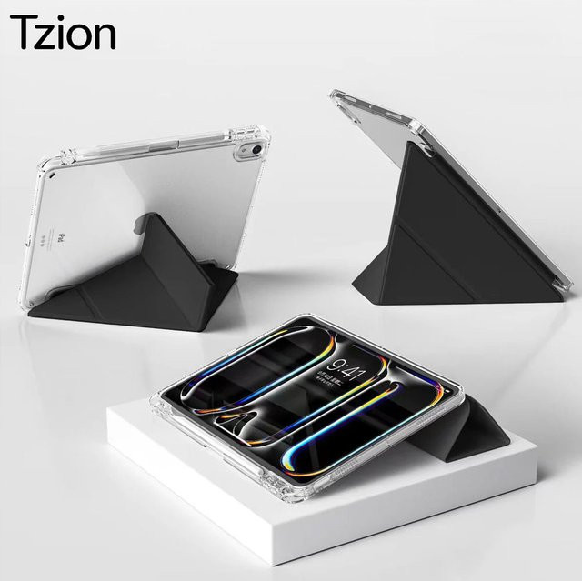 Magnetische Flip Smart Cover Hülle für iPad Air, Pro, mini (verschiedene Generationen) in Blau von tzion - Bild 1