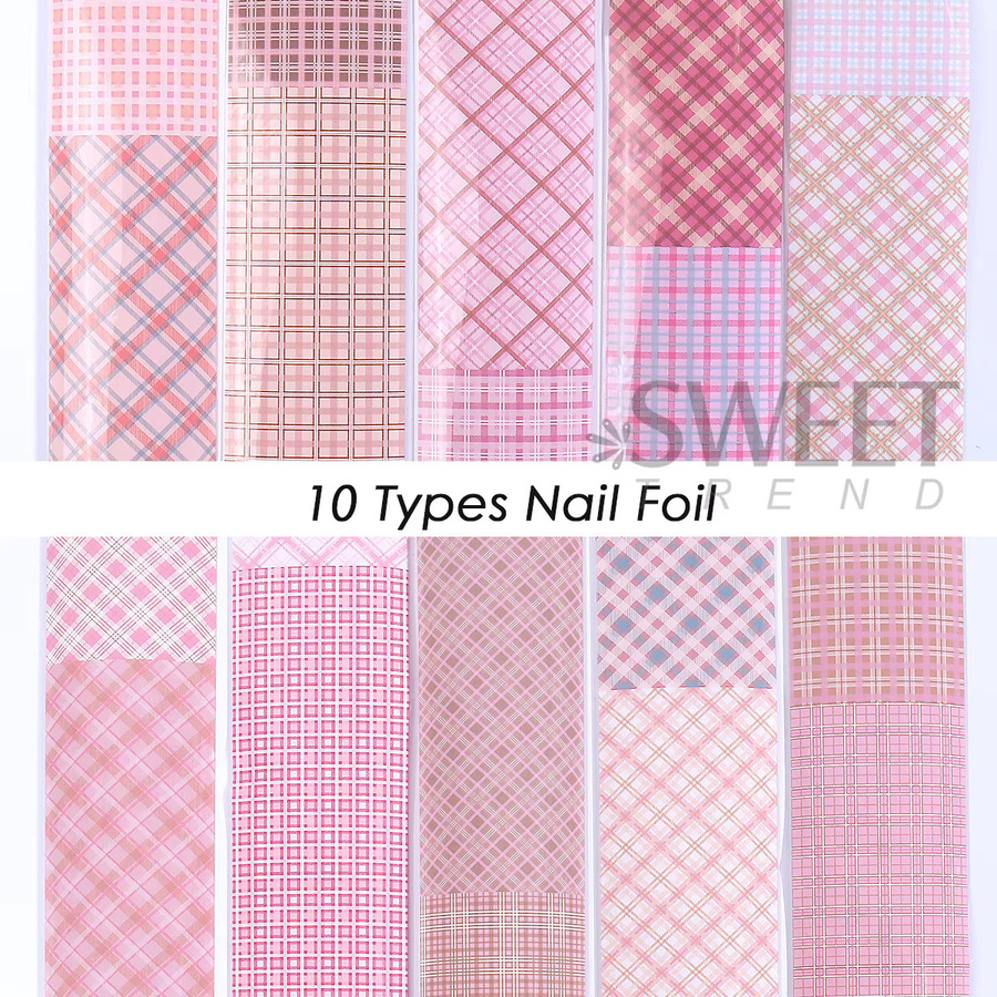 SWEET TREND Nageltransferfolien, rosa, Matt, 10 Rollen - Bild 2