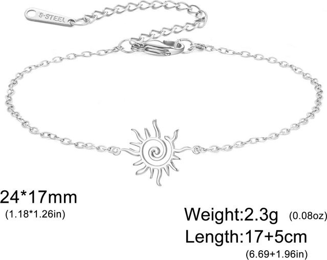 YULIN Armband, Edelstahl, Gold, Damen, 17-22cm - Bild 1