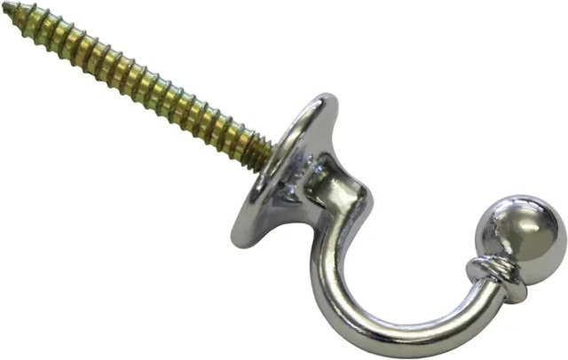 Gardinia Zierhaken Barock in Silber aus Metall - Bild 1
