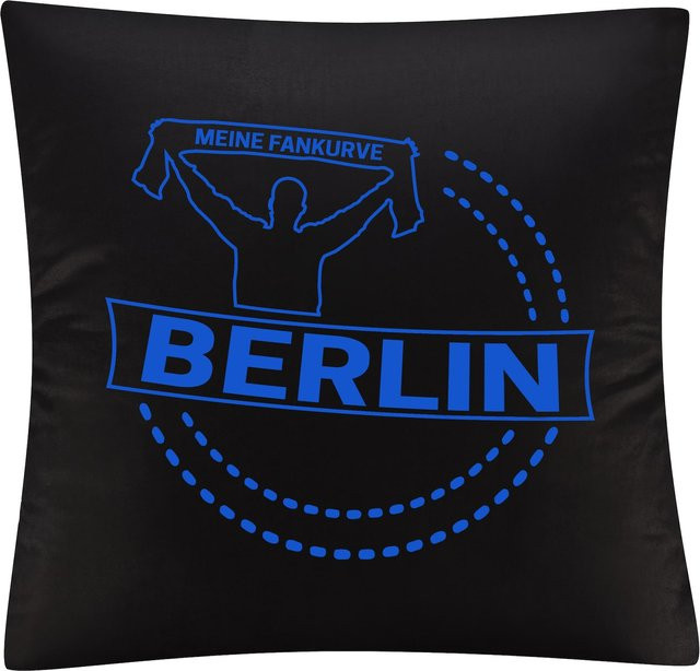 Kissenbezug multifanshop Meine Fankurve in Blau - Bild 1