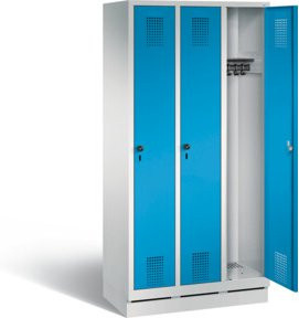 C+P Garderobenschrank Evolo mit Front in Lichtblau und Korpus in Lichtgrau, H x B x T: 180 x 90 x 50 cm - Bild 1