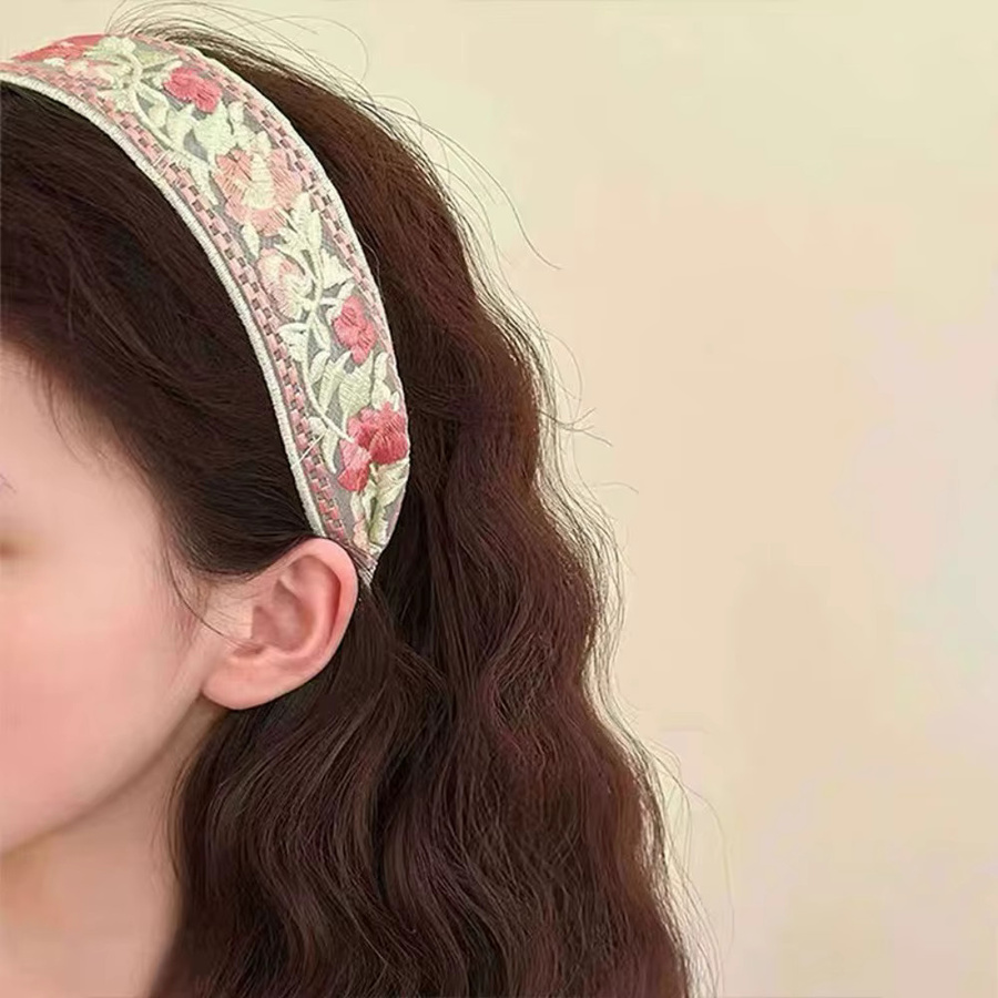 Cwllrn Haarband, Chiffon-Stickerei-Blumen, Damen - Bild 3