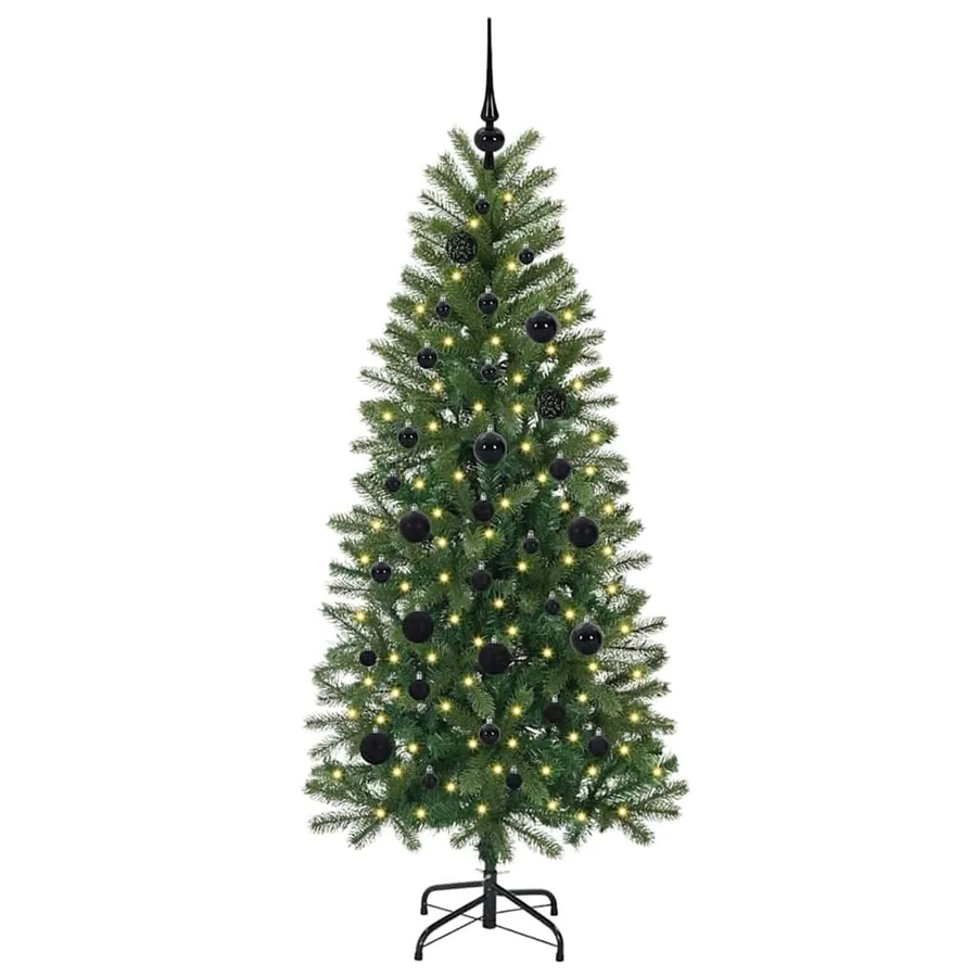 vidaXL Künstlicher Weihnachtsbaum mit 150 warmweißen LEDs in Grün, Höhe: 150 cm - Bild 2