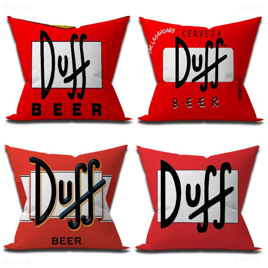 Personalisierter Ft D-Duffs Bier Kissenbezug aus Peach Skin für Kinder und Partys, B/H: 18 x 18 cm - Bild 3