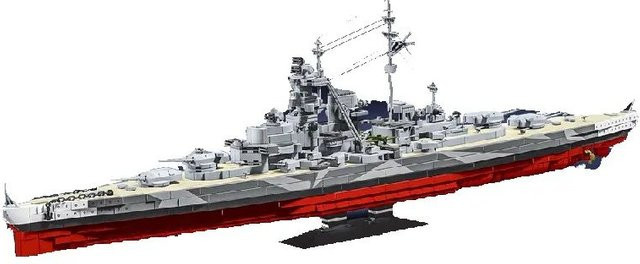 barweer Tirpitz U-Boot Schlachtschiff, Klemmbausteine, 2738 Teile - Bild 1