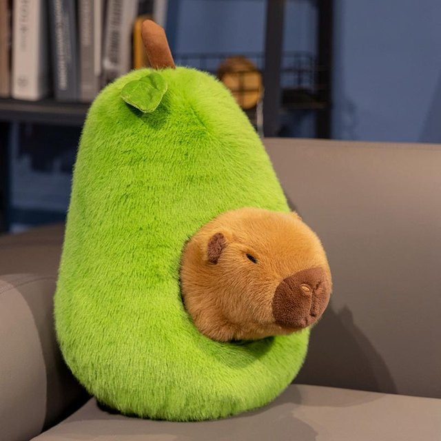 Yiran Health & Beauty Capybara Plüschtier, 42cm, Grün - Bild 1