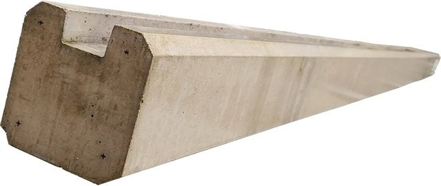 Beckers Betonzaun Anfangspfosten Klassik in Grau, Höhe: 210 cm - Bild 1