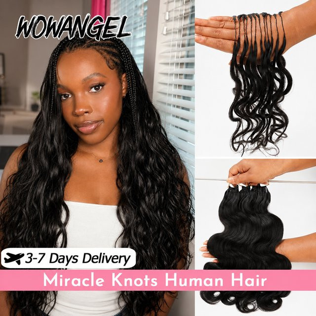 WOWANGEL Miracle Knots Haarverlängerung, Echthaar, gewellt, Damen - Bild 1