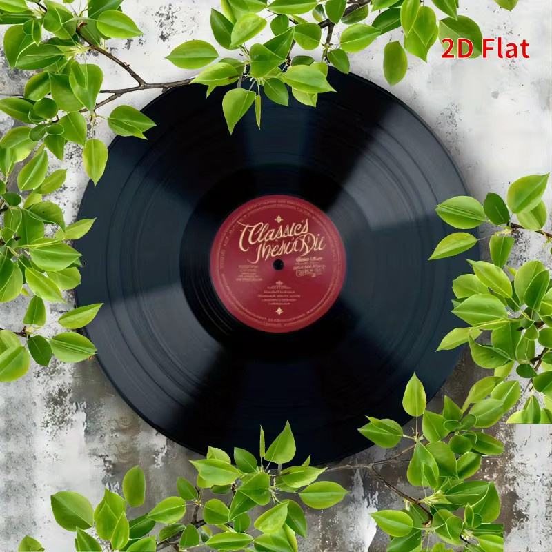 Vintage Vinyl-Schallplatten Metallschild CIFBUY Red Label, Wanddekoration für Zuhause, Bar oder Garage, Durchmesser: 20,32 cm - Bild 2