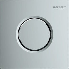 Geberit Urinal-Steuerung Typ 01 Round pneumatisch in Hochglanz-verchromt Silber - Bild 1