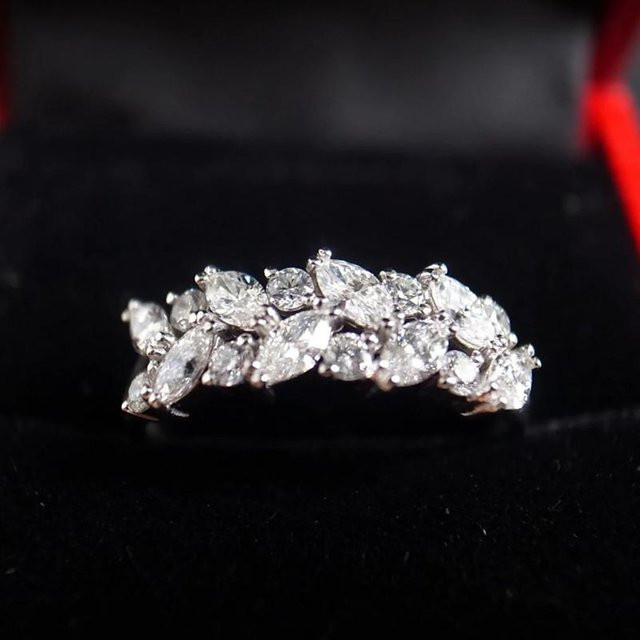YIRAN Jewelry Ring, Kupfer, Zirkonia, Schwarz, Damen - Bild 1