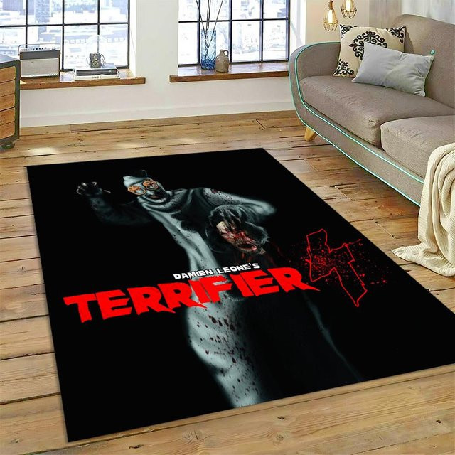 Karpetti 3D Terrifier 3 Horror Clown Teppich, Schwarz, B/T: 100 x 120 cm - Bild 1