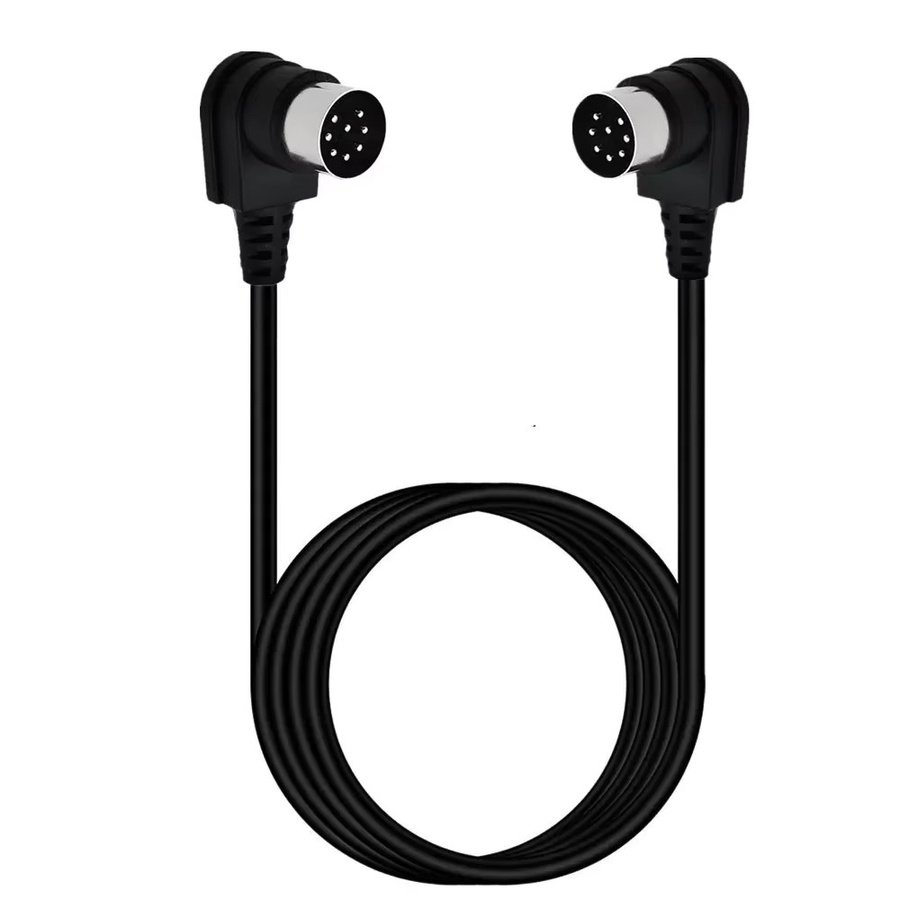 Bang & Olufsen B&O PowerLink Audiokabel mit 8-Pin-DIN-Steckern in 90-Grad-Winkel, Schwarz - Bild 3