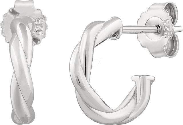 Cai Creolen, 925 Silber, twisted, small, Unisex - Bild 1