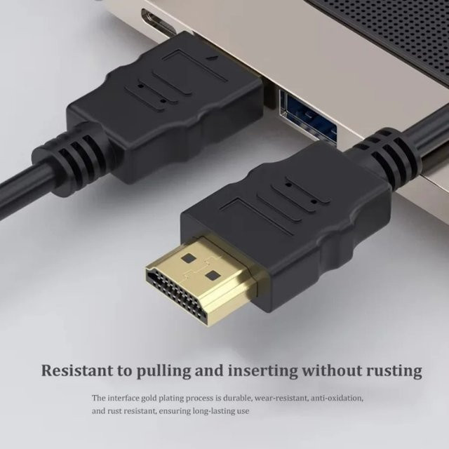 Samsung HDMI Kabel Schwarz 4K 1080P 3D UHD vergoldet für HDTV Monitor und Xbox - Bild 1