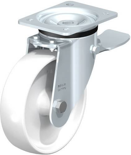 Blickle LK-PO 175G-ST Lenkrolle mit Feststeller, verzinkt, Rad-Durchmesser: 17 cm, Tragfähigkeit: 500 kg - Bild 1