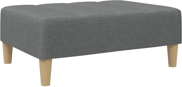 vidaXL Fußhocker Dunkelgrau aus Stoff B/T/H: 77 x 55 x 31 cm - Bild 1