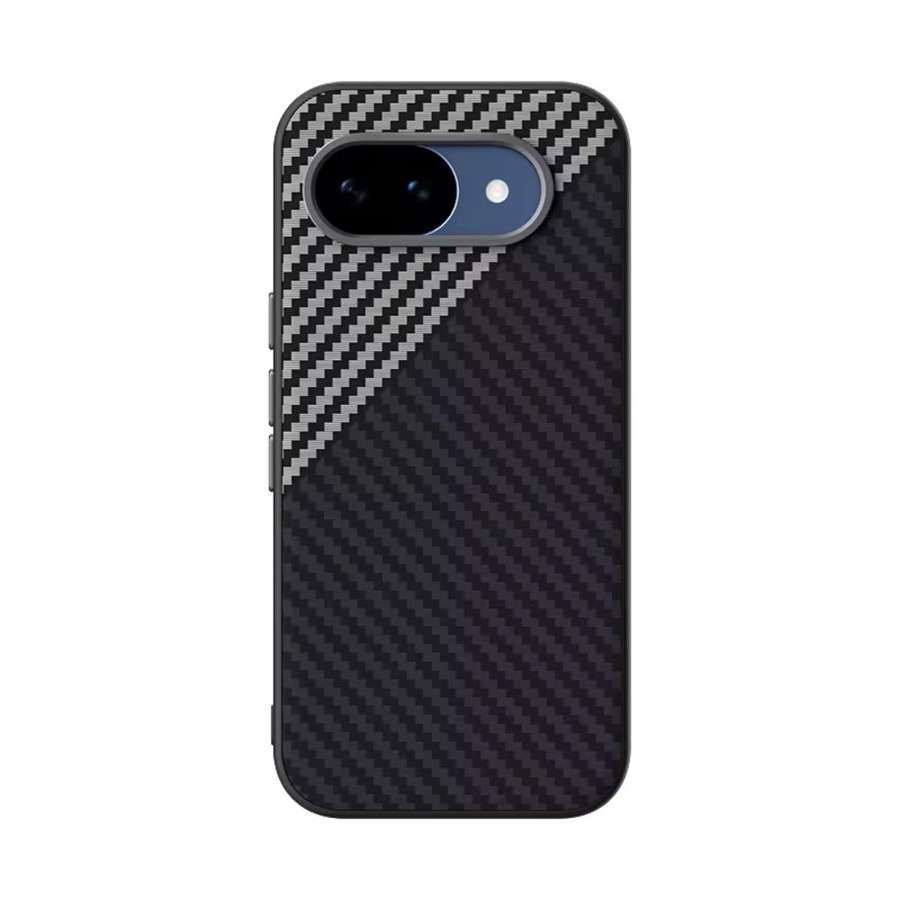 Google Pixel 10A Schutzhülle mit Carbonfaser-Textur in Schwarz, magnetische Business-Hülle mit rutschfestem Matt-Finish - Bild 2