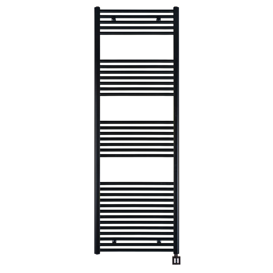 Elektrischer Handtuchheizkörper anapont in Schwarz mit Timer und Thermostat, Made in Germany, H x B: 177,5 x 60 cm - Bild 2