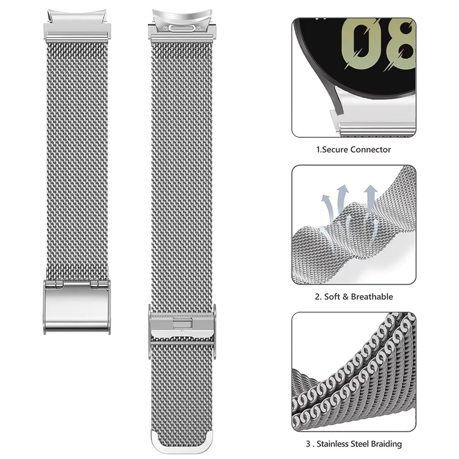 Uhrenarmband Edelstahl, Silber, Unisex - Bild 1