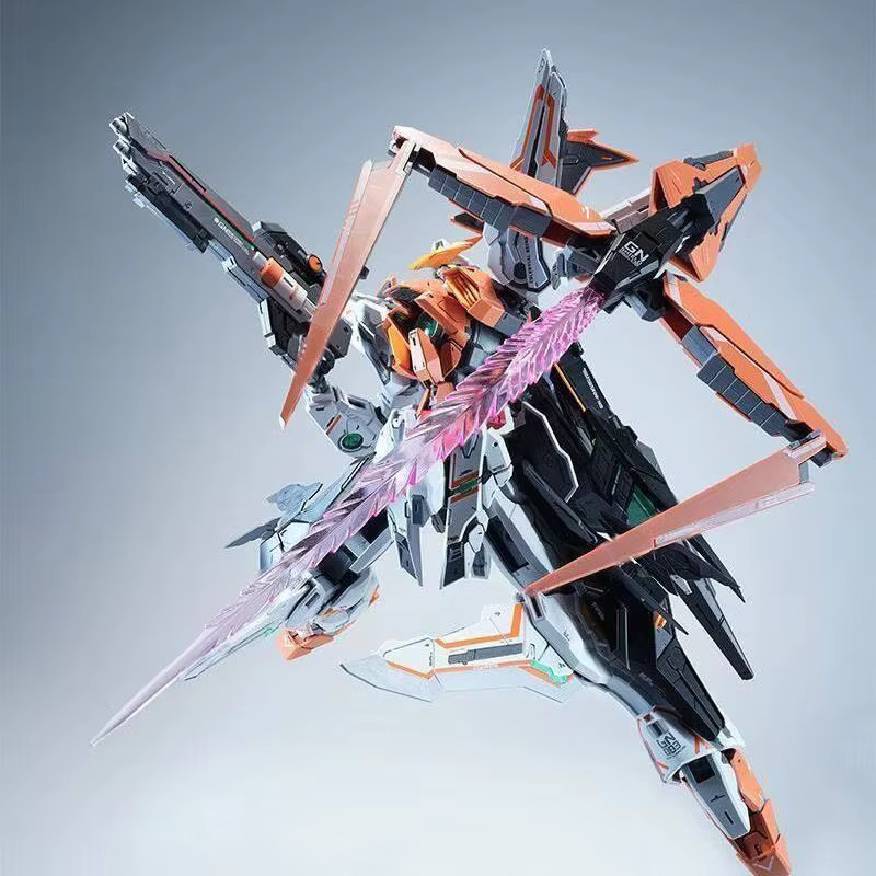 Bandai Gundam Kyrios, Transformierbarer Mecha-Modellbausatz, Actionfigur, 1/100 - Bild 3