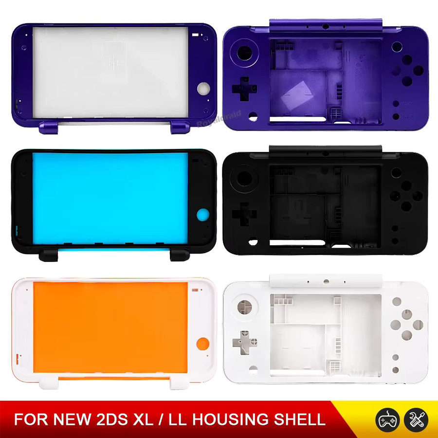 Pogopirate Ersatz-Vollgehäuse für New 2DS XL Spielekonsole in Schwarz - Bild 5