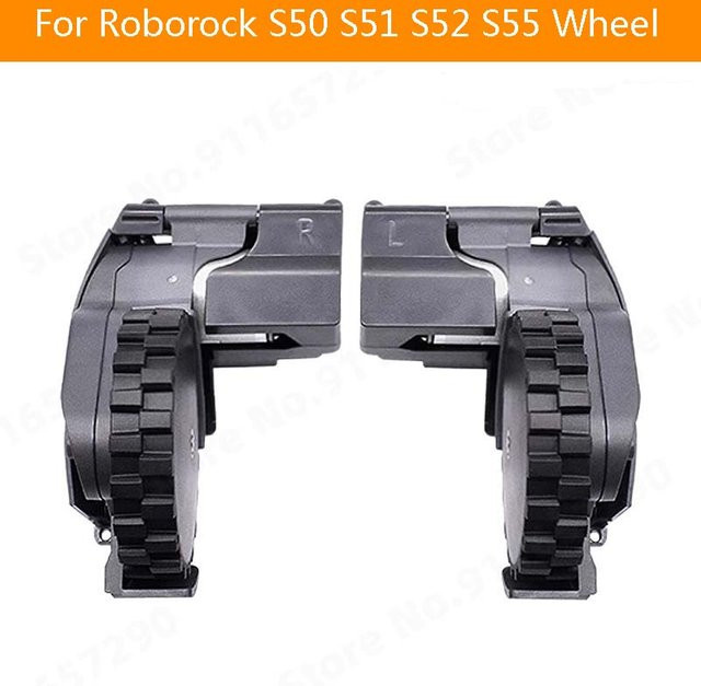 Roborock Ersatzräder links und rechts für S50 S51 S52 S55 Reisemodul in Schwarz - Bild 1