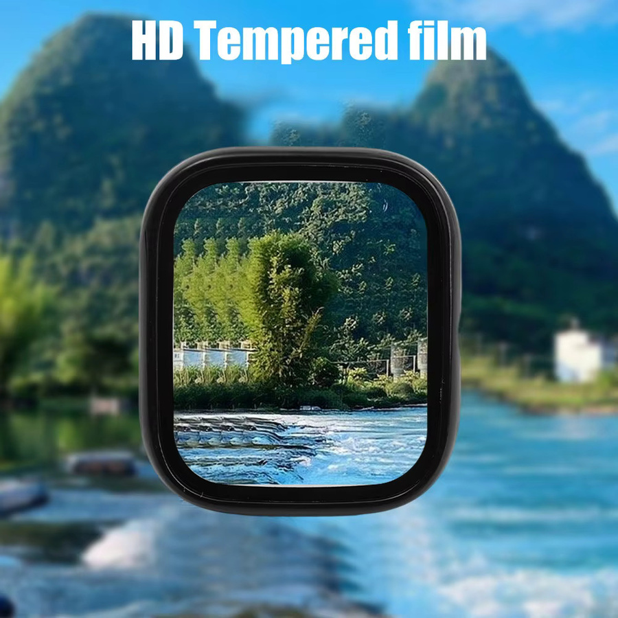Displayschutz mit gehärtetem Glas und PC-Bumper für Xiaomi Redmi Watch 5/5 ESIM, transparent - Bild 5