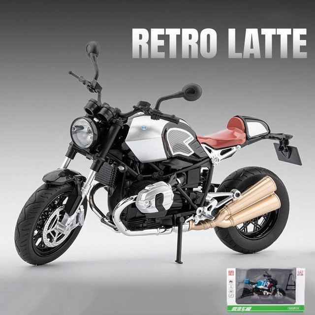 Linyi toy car 1:9 R Nine T Legierung Cruise Sport Motorrad Modell, Metall, mit Sound und Licht, ab 18 Jahre - Bild 1