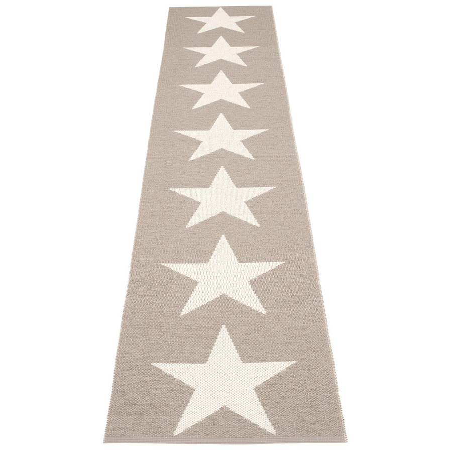 Pappelina Viggo Teppich One Mud / Vanilla B/T: 70 x 350 cm - Bild 1