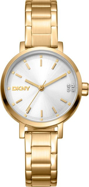 DKNY Damenuhr Soho, Quarz, Edelstahl, 30 mm, Silber, 5 ATM - Bild 1