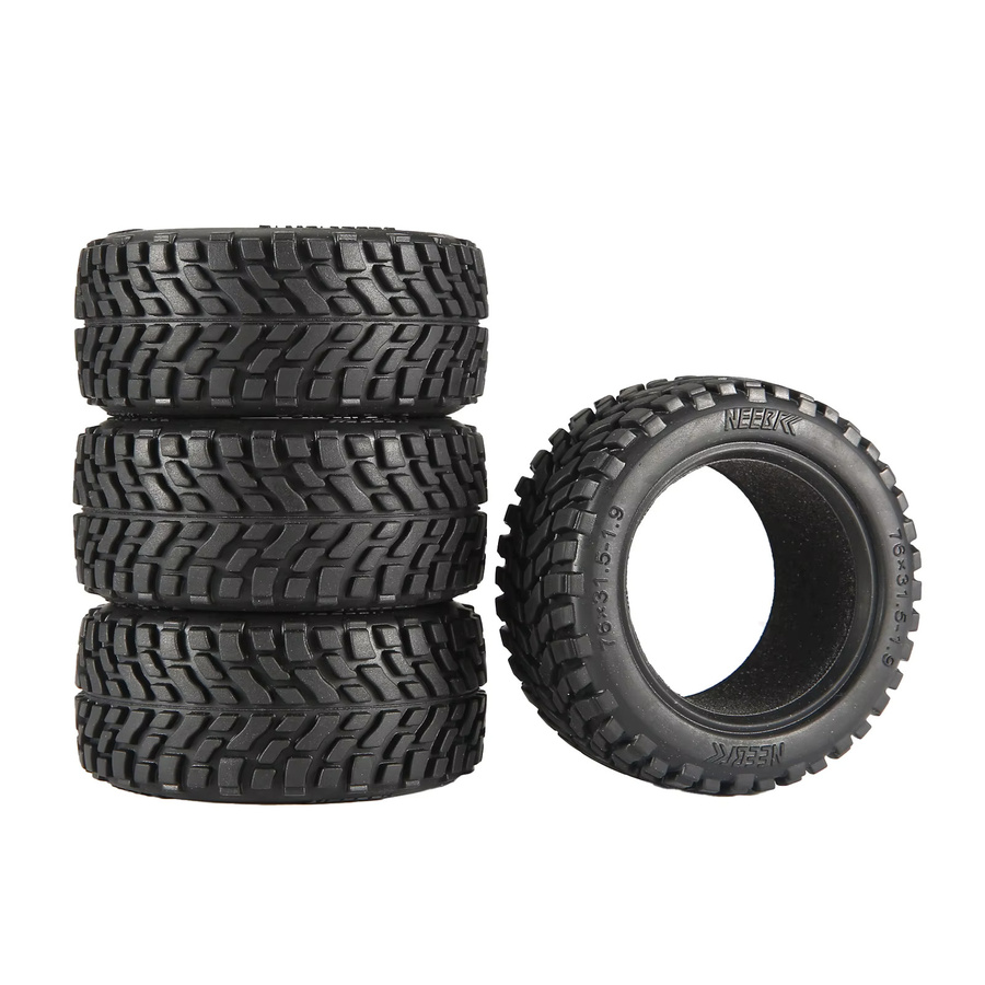 NeebRC RC Off Road Auto Reifen, 4-teiliges Set, Gummi, 1:10 - Bild 2