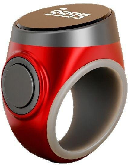 Putwer lova Fingerringzähler, Digital, Rot, Unisex - Bild 1