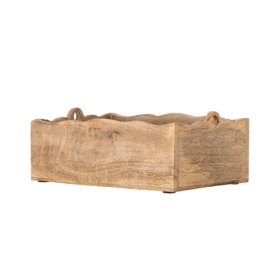 Bloomingville Aufbewahrungsbox Nonnie aus Mangoholz, Farbe: Natur, B/T/H: 20 x 28 cm - Bild 1